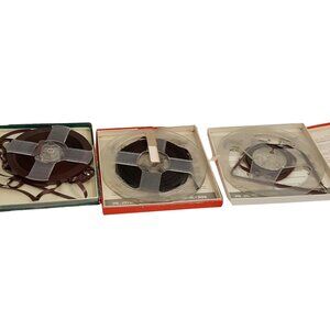 16mm Music Tape Reel Magnetic RCA Webcor Audio Sound Voice Song Unmarked Lot 3